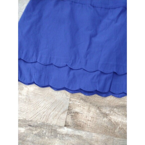 Crown & Ivy Royal‎ Blue New Double Scalloped Hem Blue stretch pull-on Skort 14W - Picture 2 of 11